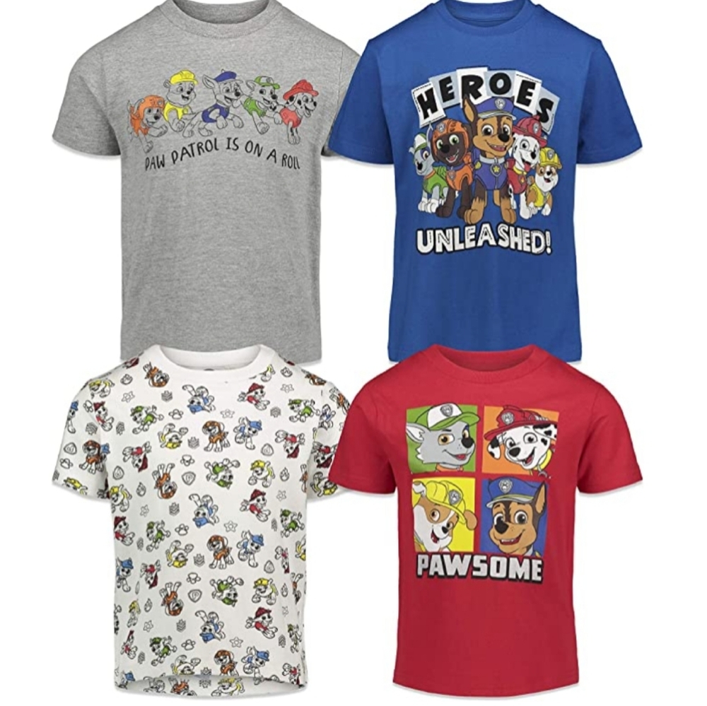 4 Paw Patrol T-Shirts